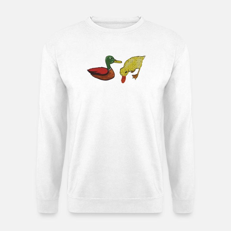 enten freundschaft - Unisex Pullover - Weiß