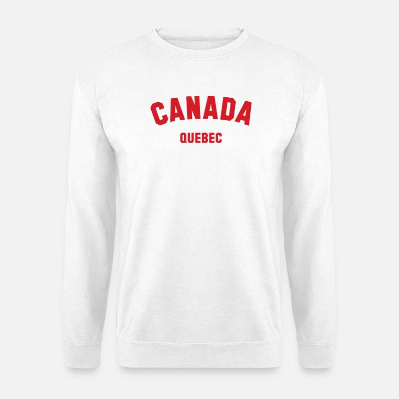 QUEBEC, Canada Kanada - Unisex Pullover - Weiß