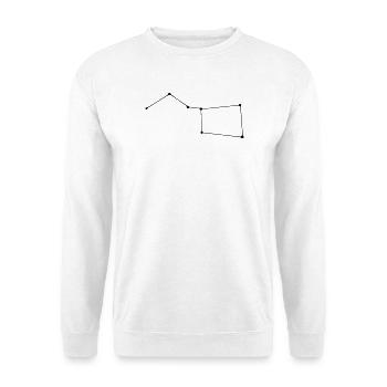 Sternenbild Grosser Wagen - Unisex Pullover - Weiß - Vorne