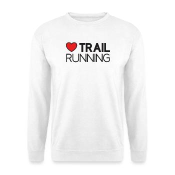 J’adore le trail running - Sweat-shirt Unisexe - blanc - Devant