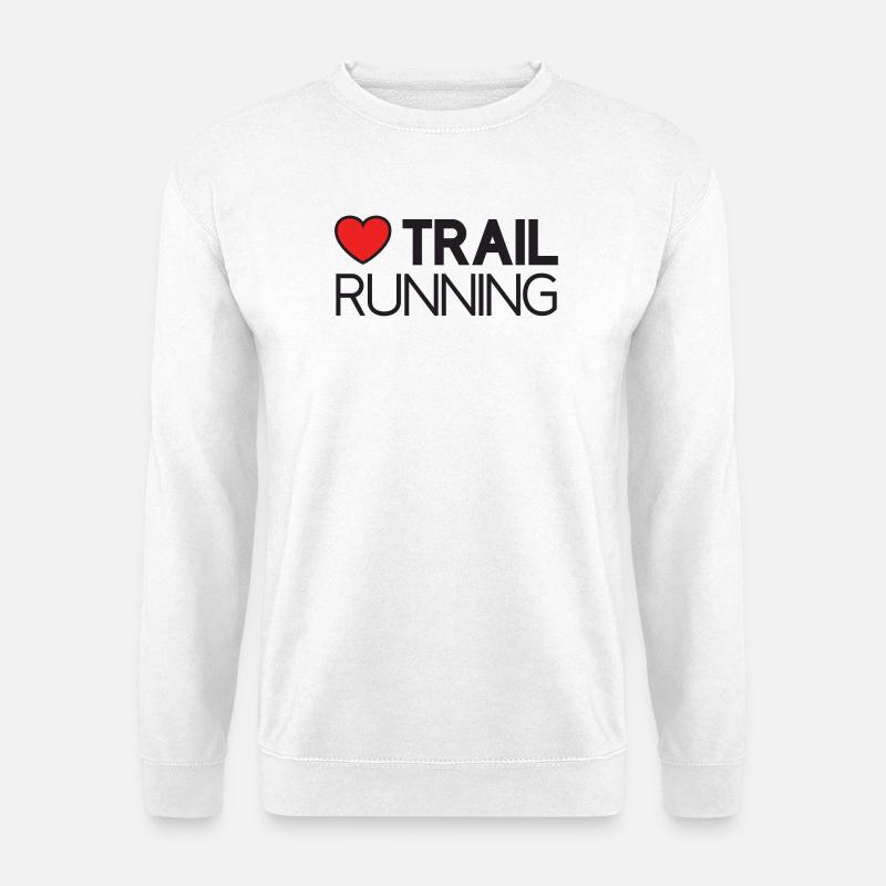 Ich liebe Trailrunning - Unisex Pullover - Weiß