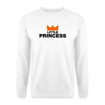 Petite princesse avec couronne - Sweat-shirt Unisexe - blanc - Devant