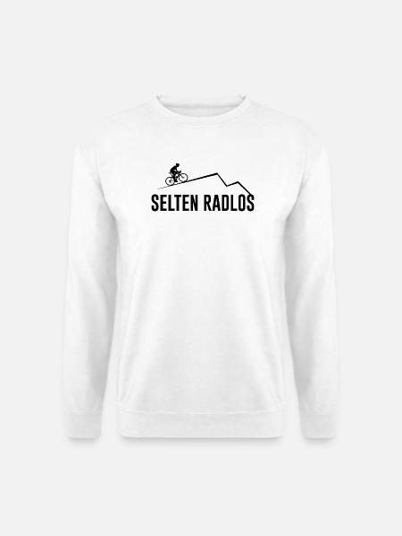 Fahrrad Cooler Spruch Radrennen - Unisex Pullover - Weiß