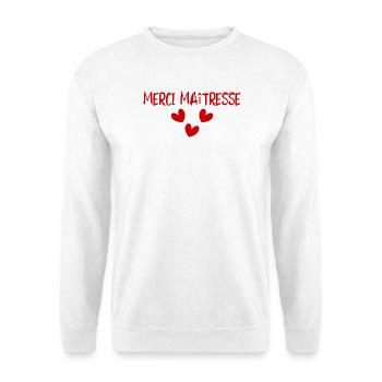 MISTRESS. THANK YOU. THANK YOU MISTRESS - Unisex Sweatshirt - white - Front