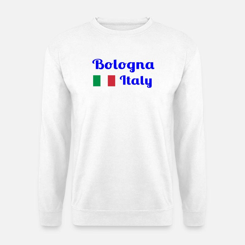 Bologna, Italien - Stilvolle Drucke - Unisex Pullover - Weiß
