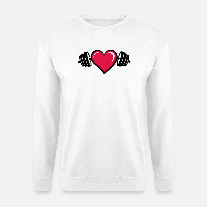 Liebhaber des Fitnessstudios - Unisex Pullover - Weiß