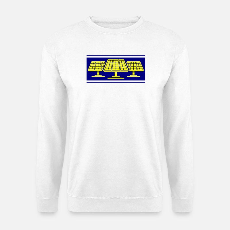 Solar Photovoltaik Panele - Unisex Pullover - Weiß