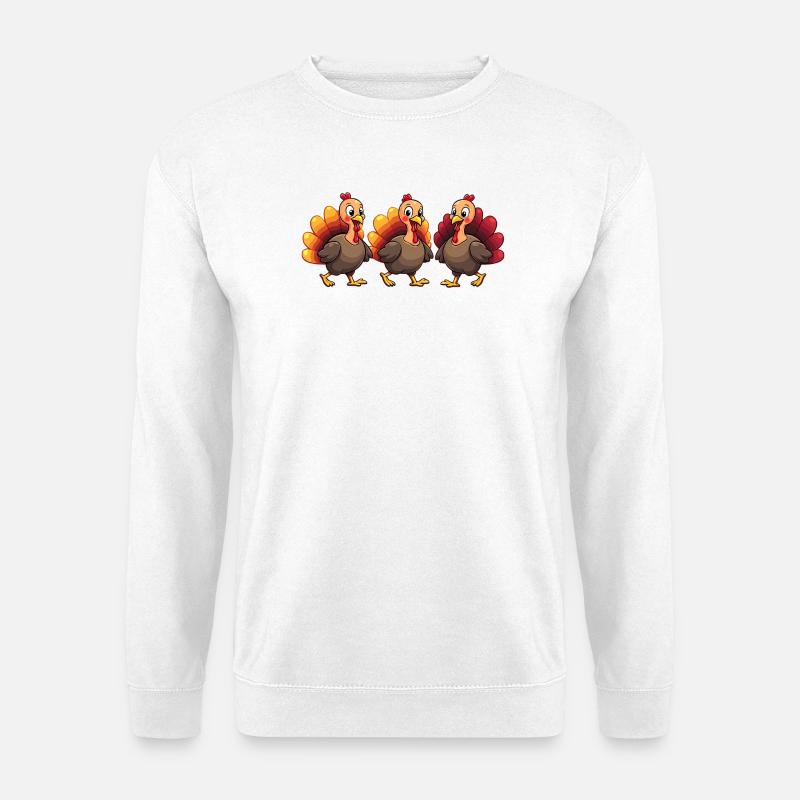 Thanksgiving Truthahn Baby - Unisex Pullover - Weiß