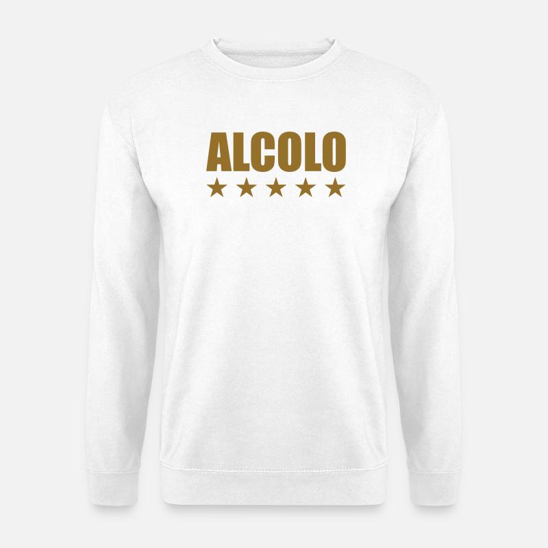 Alkohol – Alkohol - Unisex Pullover - Weiß