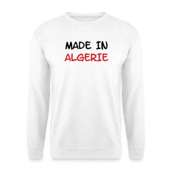 Made in Algeria - Unisex Sweatshirt - white - Front