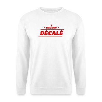 VÖLLIG UNKONVENTIONELL! - Unisex Pullover - Weiß - Vorne - Alina (178cm) & Michal (187cm)