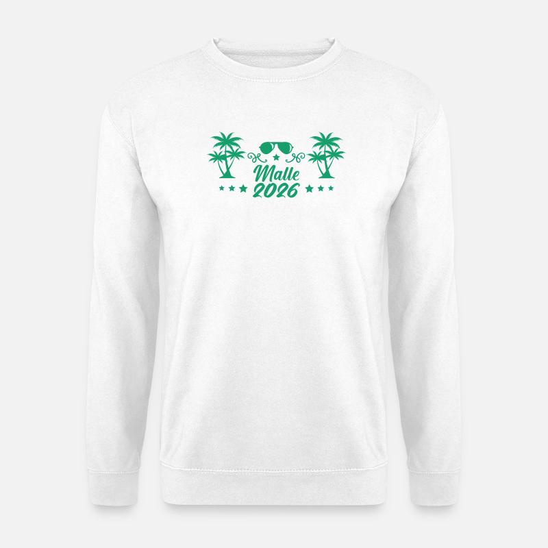 Malle 2026 Palmen Party - Unisex Pullover - Weiß