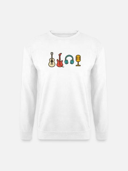 Music Notes Rhythm Beat Design Gift - Unisex Sweatshirt - white