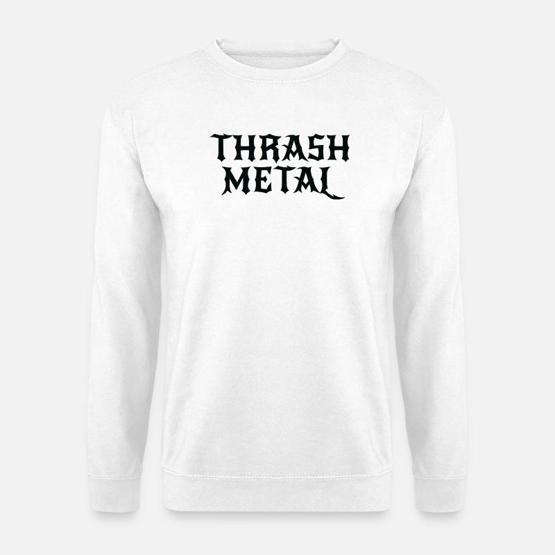 Thrash Metal Logo Tee - Unisex Pullover - Weiß