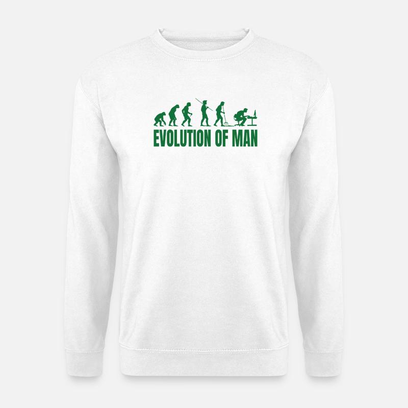 Evolution of Man Programmer IT - Unisex Sweatshirt - white