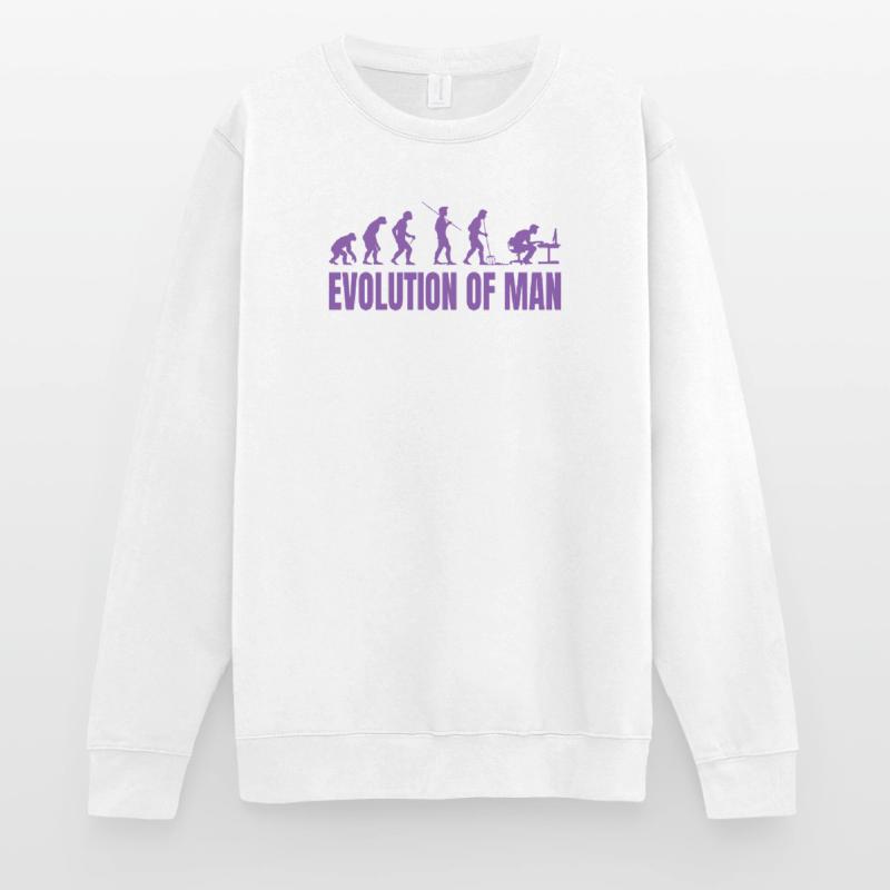 Programmer Computer Freak Evolution Retro Unisex Sweatshirt