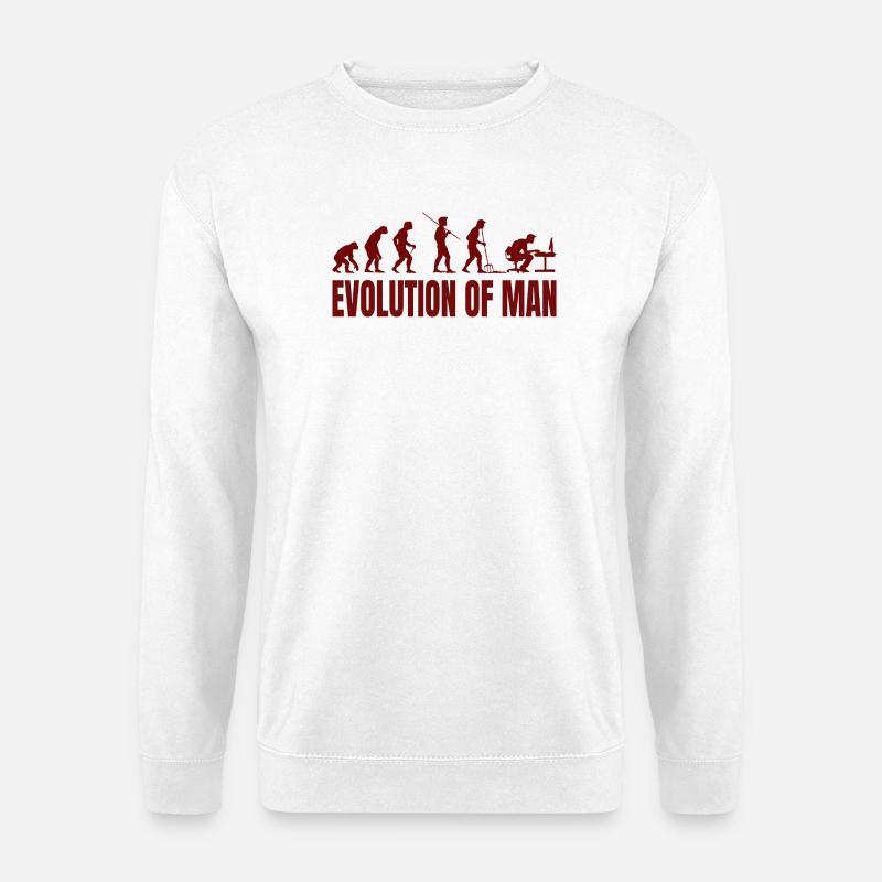 Computer PC Evolution Computer Scientist Programmer - Unisex Sweatshirt - white