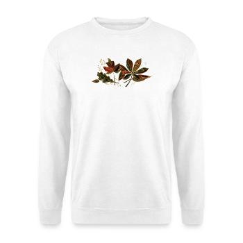 leaves - Unisex Sweatshirt - white - Front
