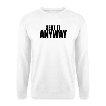BMX - Sent It Anyway - Fahrrad - Unisex Pullover - Weiß - Vorne - Alina (178cm) & Michal (187cm)