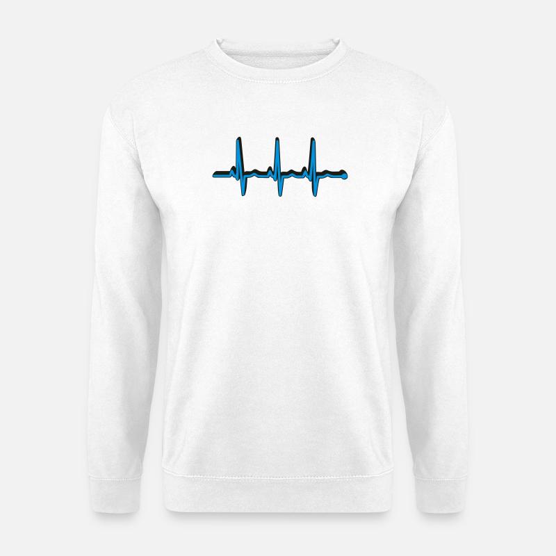 frequenz herzschlag - Unisex Sweatshirt - white