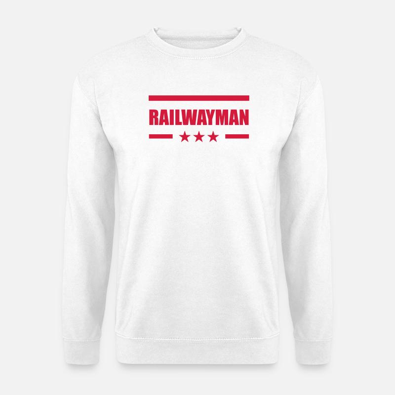Railway Railwayman Cheminot Train Eisenbahn - Unisex Sweatshirt - white