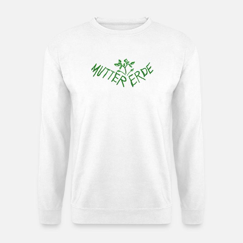 Mutter Erde - Schuetze Mutter Erde - Unisex Pullover - Weiß