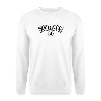 Berlin with bear - Unisex Sweatshirt - white - Front