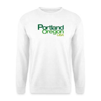 Portland, Oregon, États-Unis Typing - Sweat-shirt Unisexe - blanc - Devant