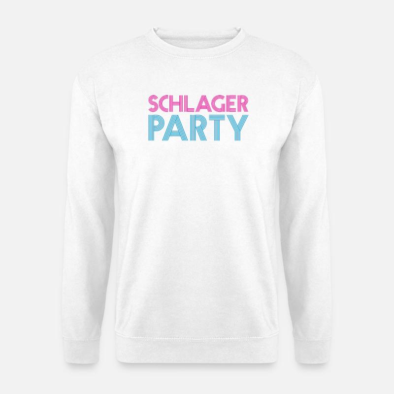 SCHLAGER PARTY Schlagermusik Schlager - Unisex Pullover - Weiß