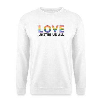 LGBT Pride Month - Love unite us all - Unisex Sweatshirt - white - Front