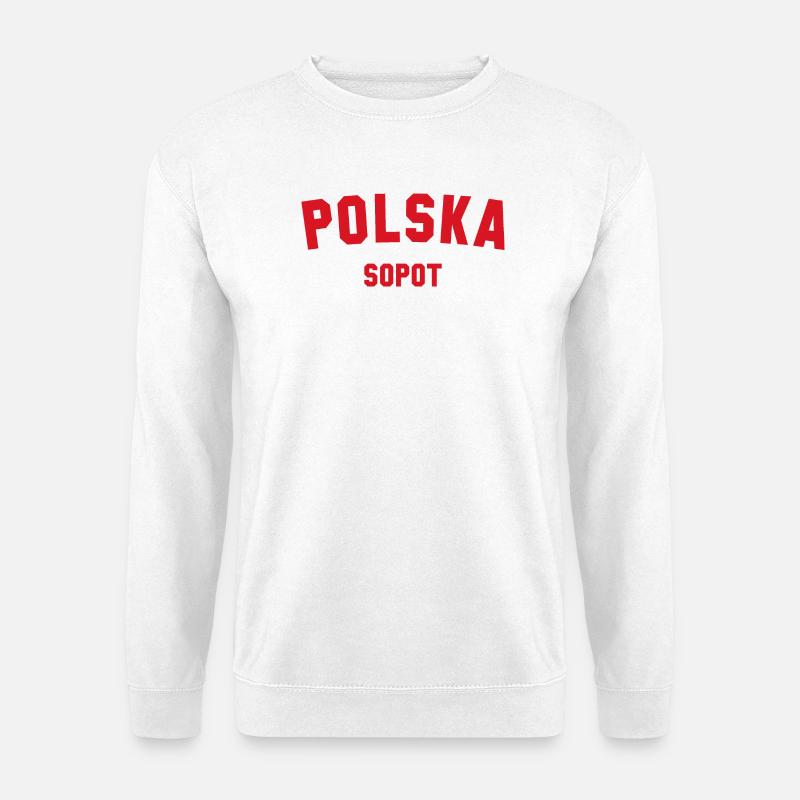 SOPOT Polska Polen - Unisex Pullover - Weiß