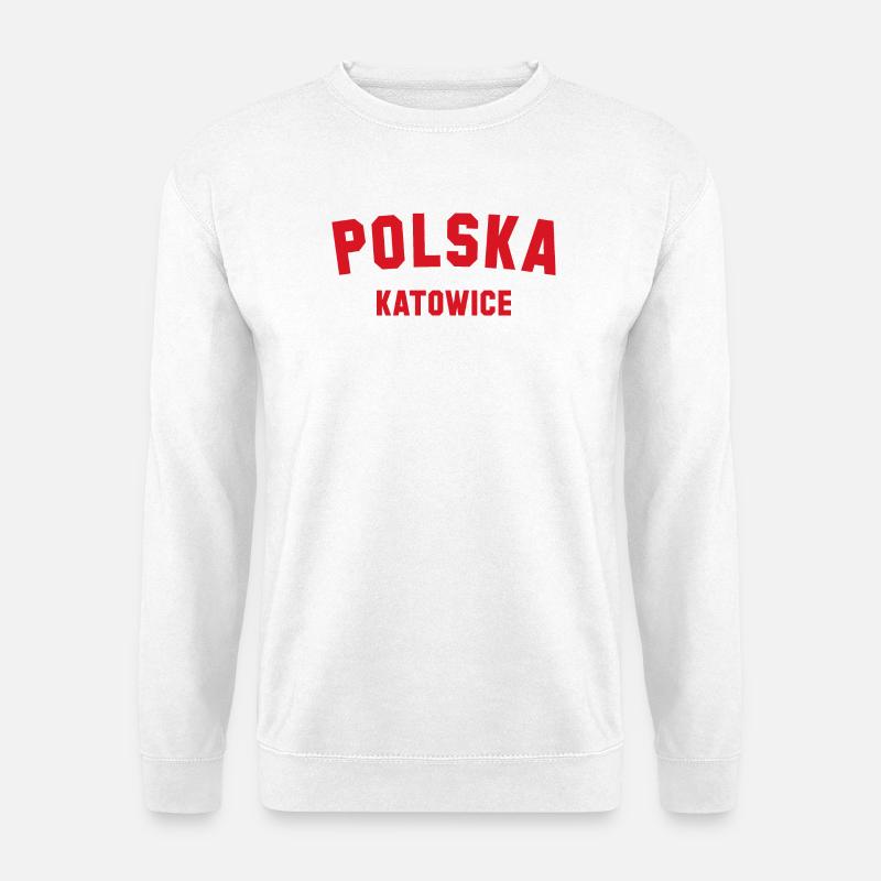KATOWICE Polska Polen - Unisex Pullover - Weiß