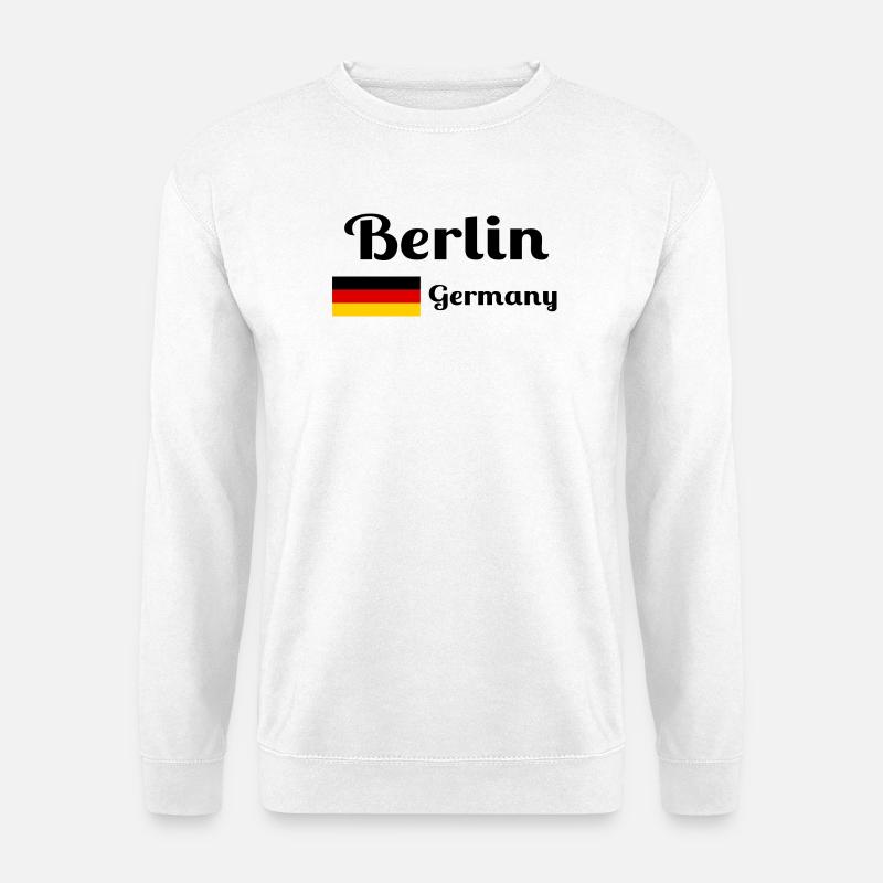 Berlin, Deutschland - Stilvolle Drucke - Unisex Pullover - Weiß