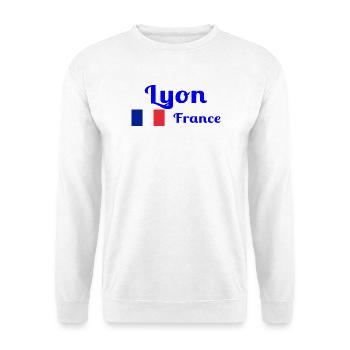 Lyon France- Stylish prints - Unisex Sweatshirt - white - Front