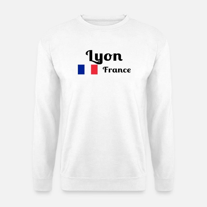 Lyon Frankreich - Stilvolle Drucke - Unisex Pullover - Weiß