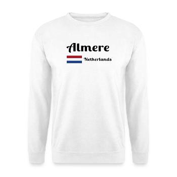 Almere Niederlande - Stilvolle Drucke - Unisex Pullover - Weiß - Vorne