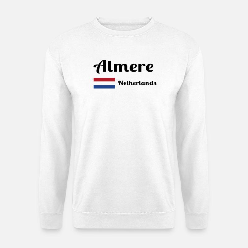 Almere Pays-Bas - Imprimés élégants - Sweat-shirt Unisexe - blanc