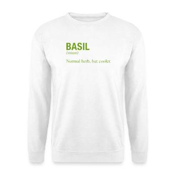 BASIL Basilikum - Unisex Pullover - Weiß - Vorne
