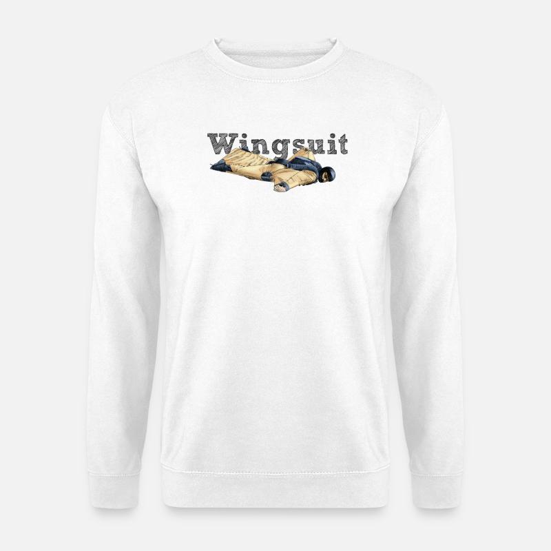 Wingsuit - Unisex Pullover - Weiß