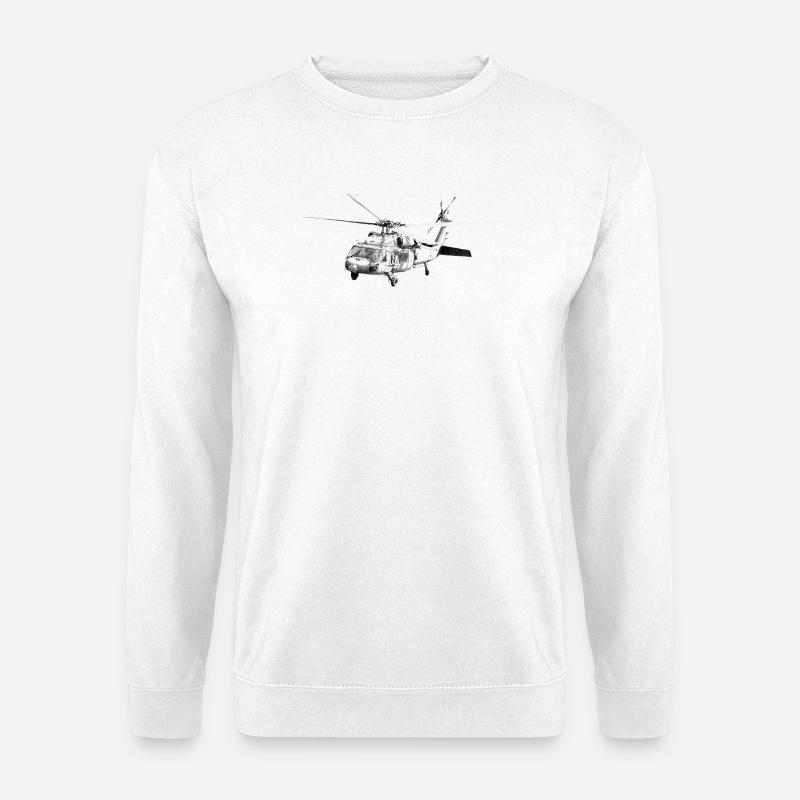 Helikopter - Unisex Pullover - Weiß