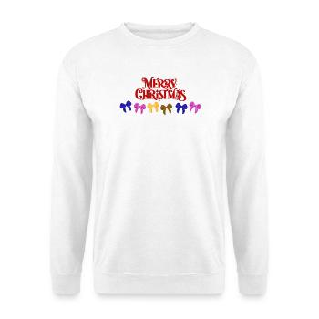 Défilé d’arcs de joyeux Noël - Sweat-shirt Unisexe - blanc - Devant