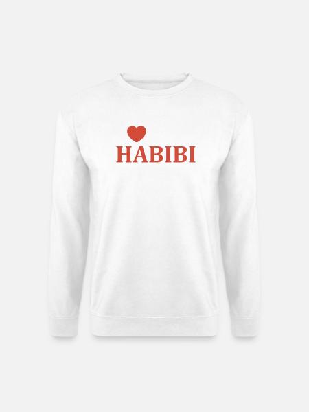 Ich liebe dich, Habibi. - Unisex Pullover - Weiß