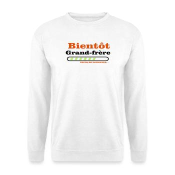 soon to be a big brother - Unisex Sweatshirt - white - Front