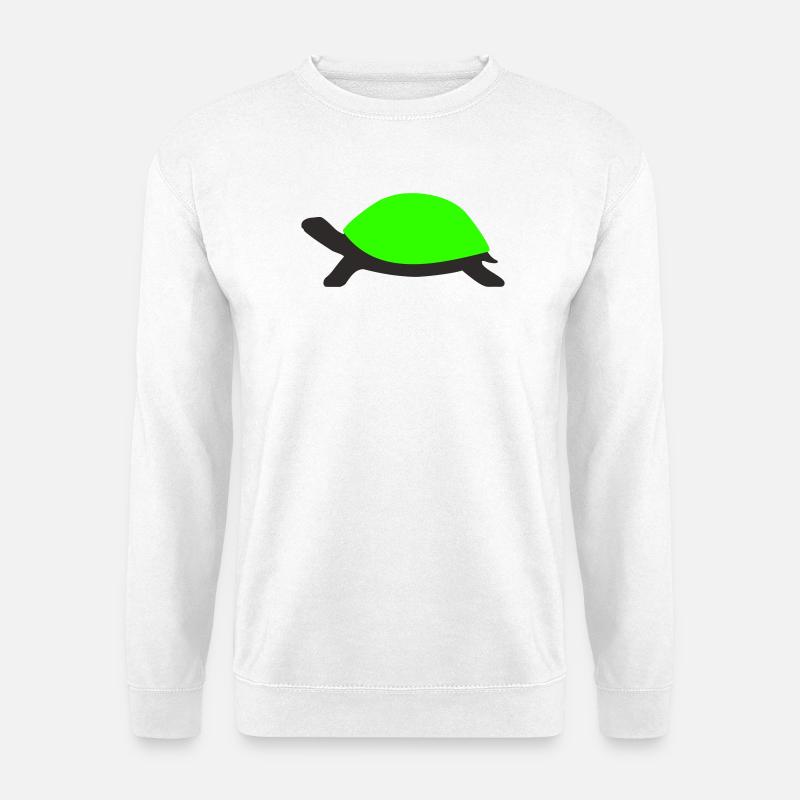 Gezeichnete Schildkröte  - Unisex Pullover - Weiß