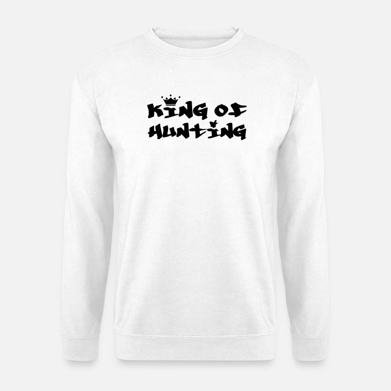 Der König der Jäger – Jagd - Unisex Pullover - Weiß