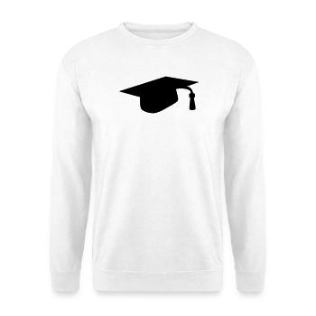 Graduation cap - Unisex Sweatshirt - white - Front