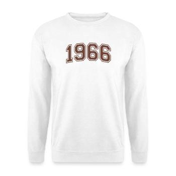 Aventure Rétro 60 Ans Soixantaine Cadeau 1966 - Sweat-shirt Unisexe - blanc - Devant