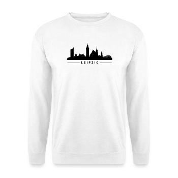 Leipzig Skyline - Unisex Pullover - Weiß - Vorne