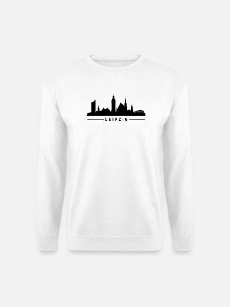 Leipzig Skyline - Unisex Pullover - Weiß