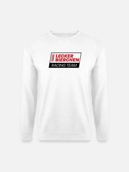 Lecker Bierchen Bier Spruch Stammtisch Geschenk - Unisex Pullover - Weiß